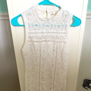Hollister, Size 0, White Mesh Dress